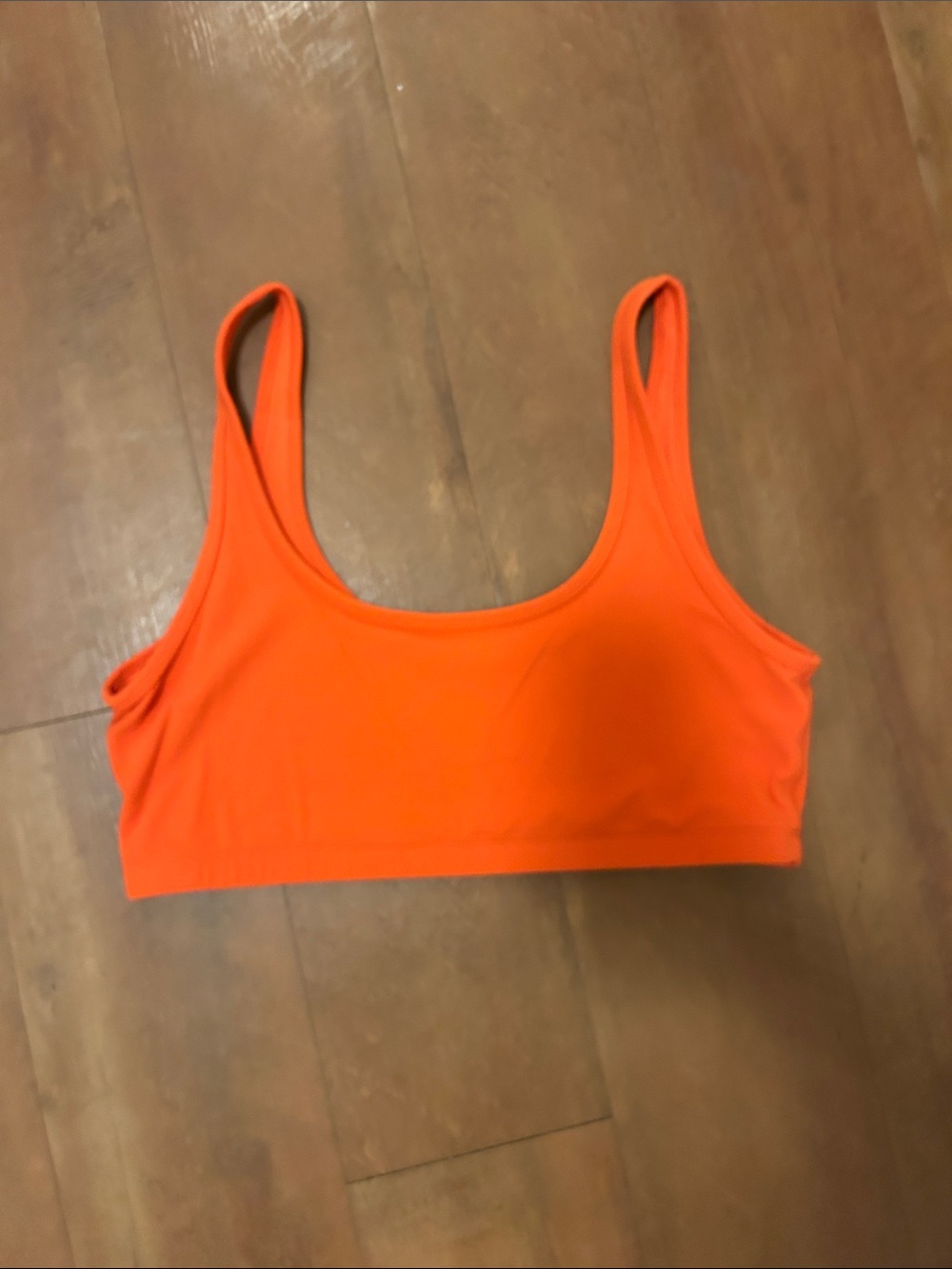 Aritzia Seamless Scoop Sports Bralette - Bright Orange